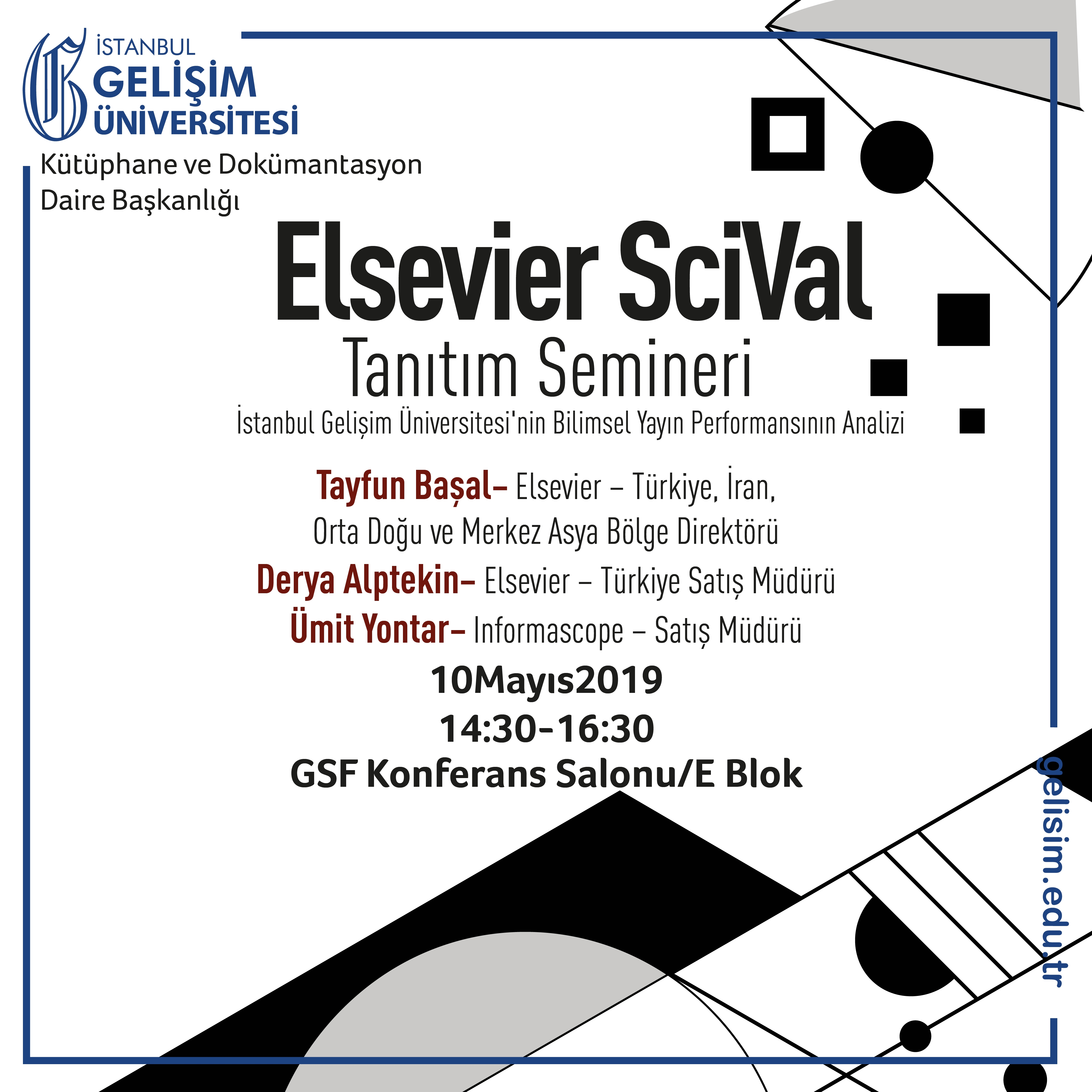 Elsevier SciVal Etkinliği - afiş